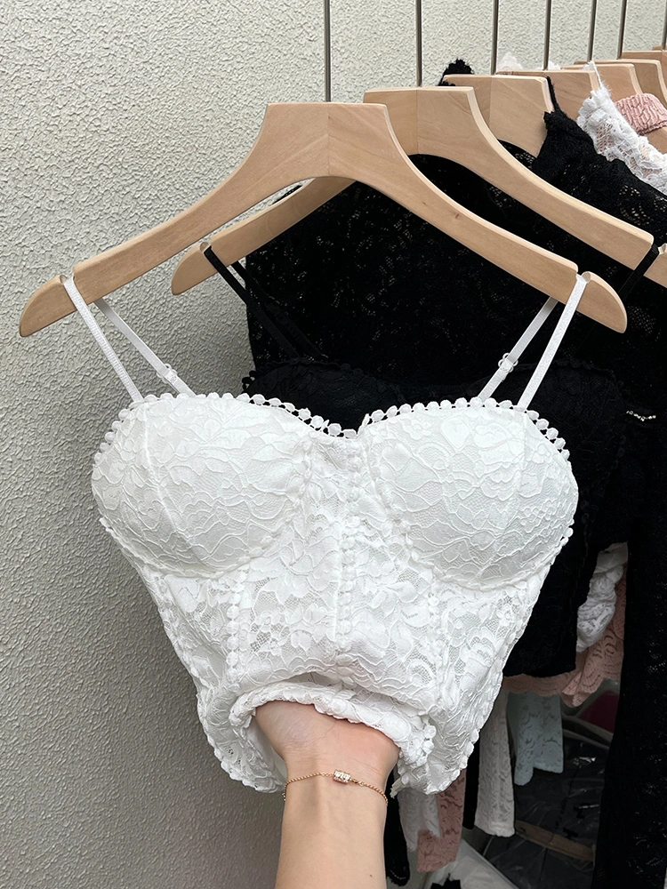 Sexy Lace Camisole Women's Inner Strap Chest Pad