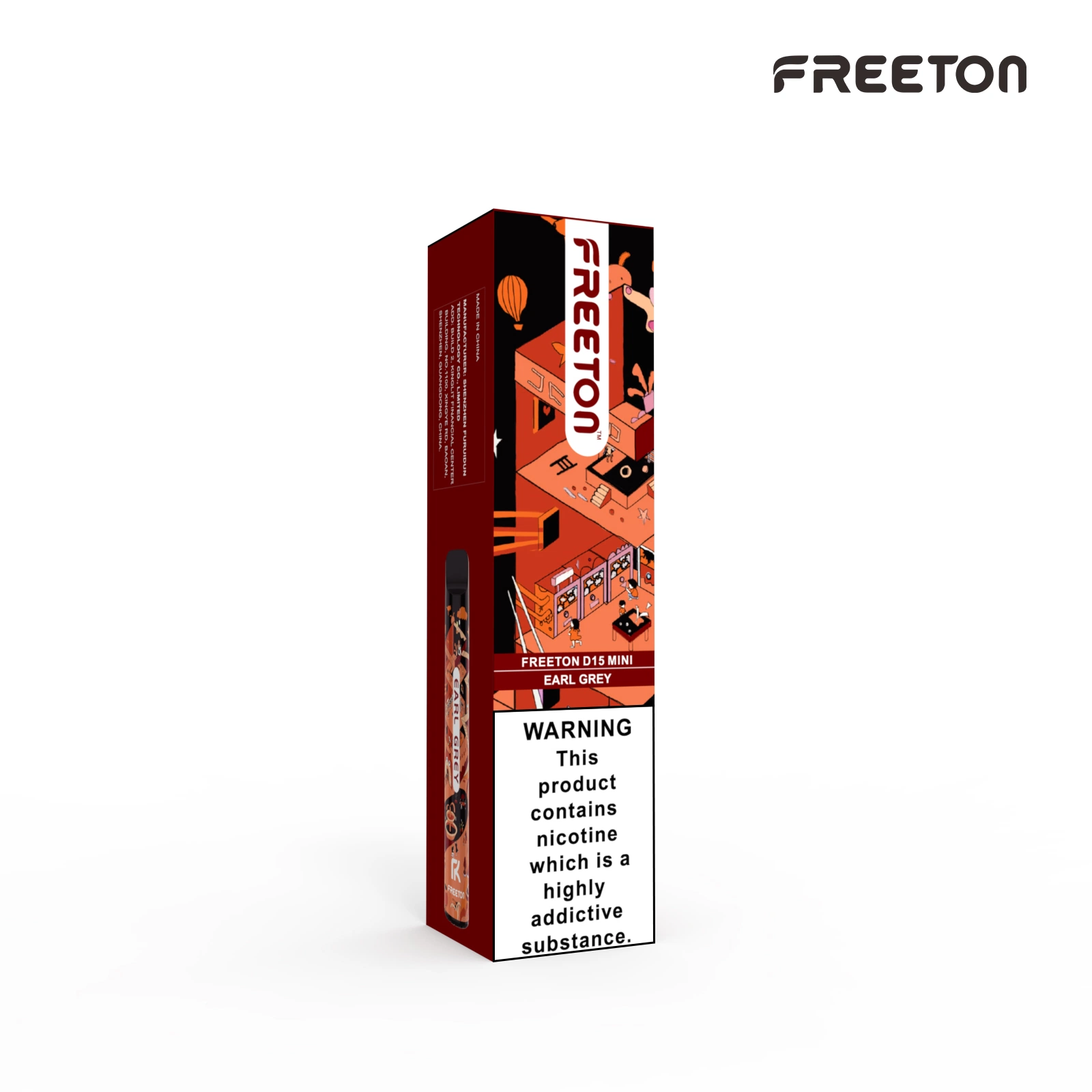 10 sabores 600 Puffs Freeton Disposable/Chargeable vape electrónico de buena calidad