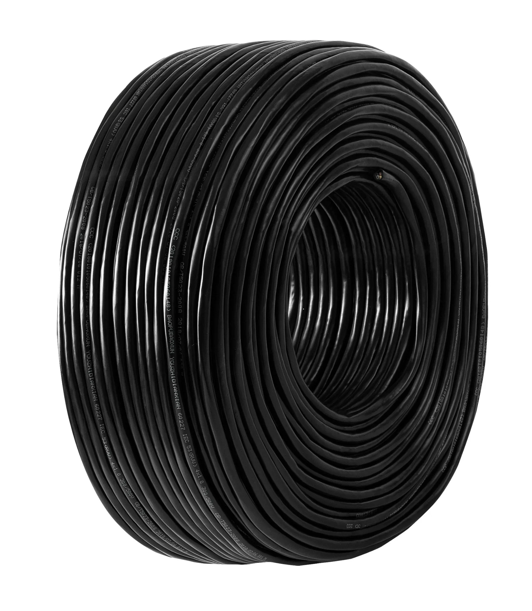 Venta en caliente conductor de cobre PVC recubierto RVV cable eléctrico y. Cable con núcleos 2/3/4/5 para transmisión de potencia