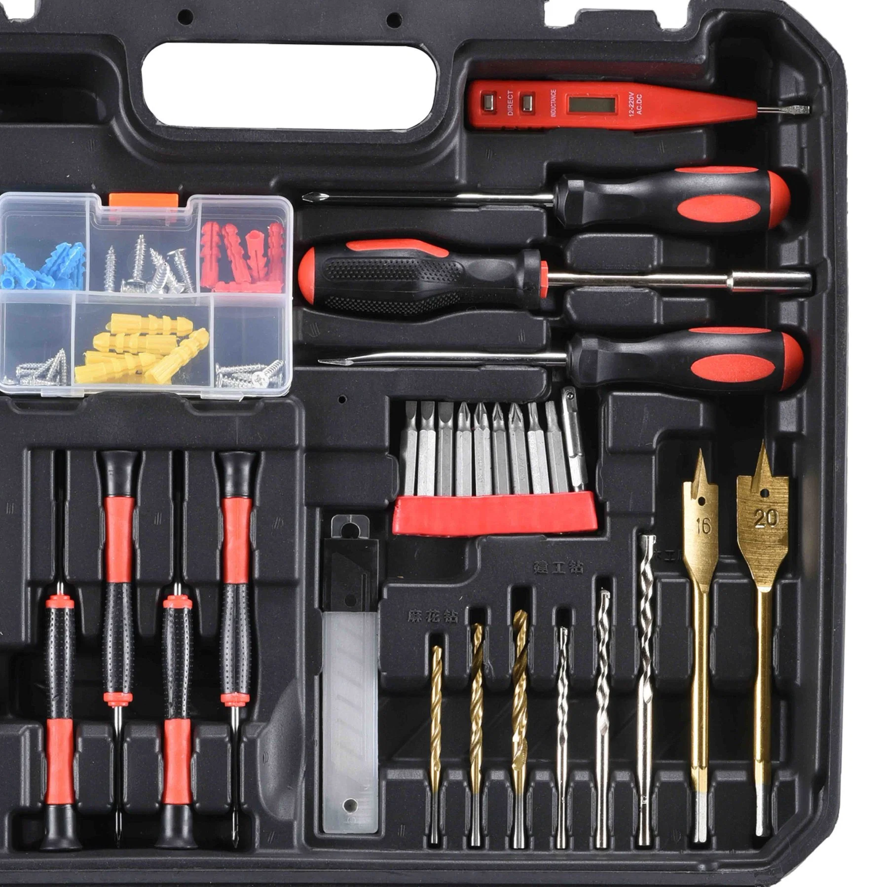 Conjunto de ferramentas de caixa manual de chaves de fendas elétricas de impacto popular da venda