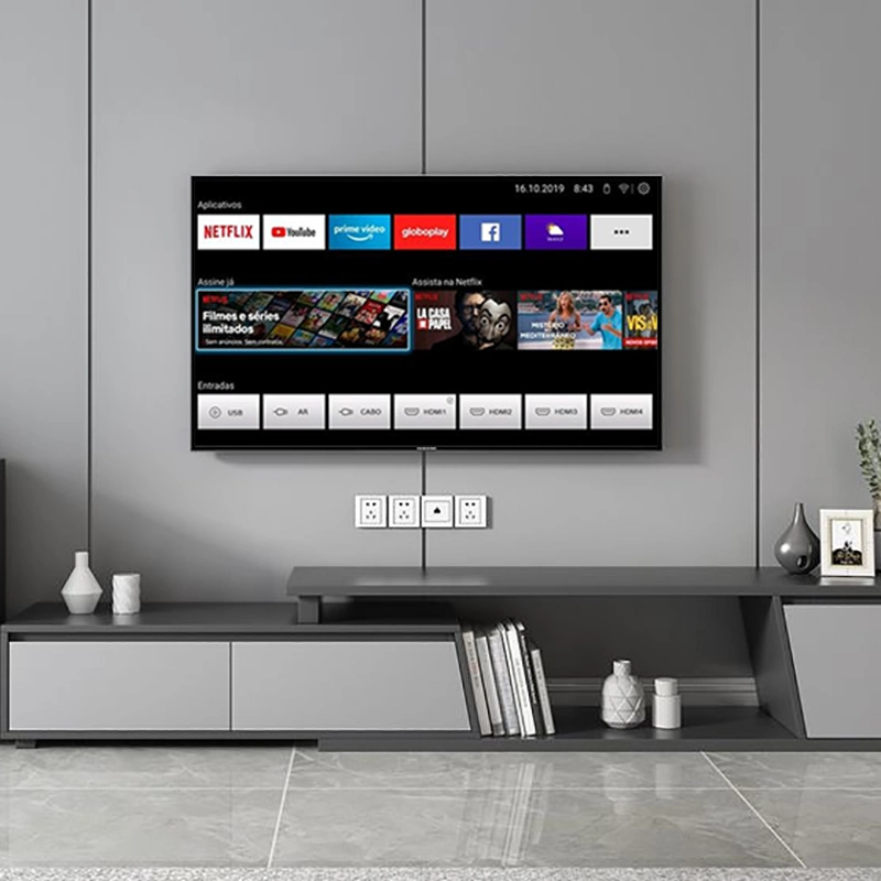 заводская цена пользовательский индикатор LCD 40 43 50 55 65 75-дюймовый телевизор 4K smart TV цифровой телевизор для Android