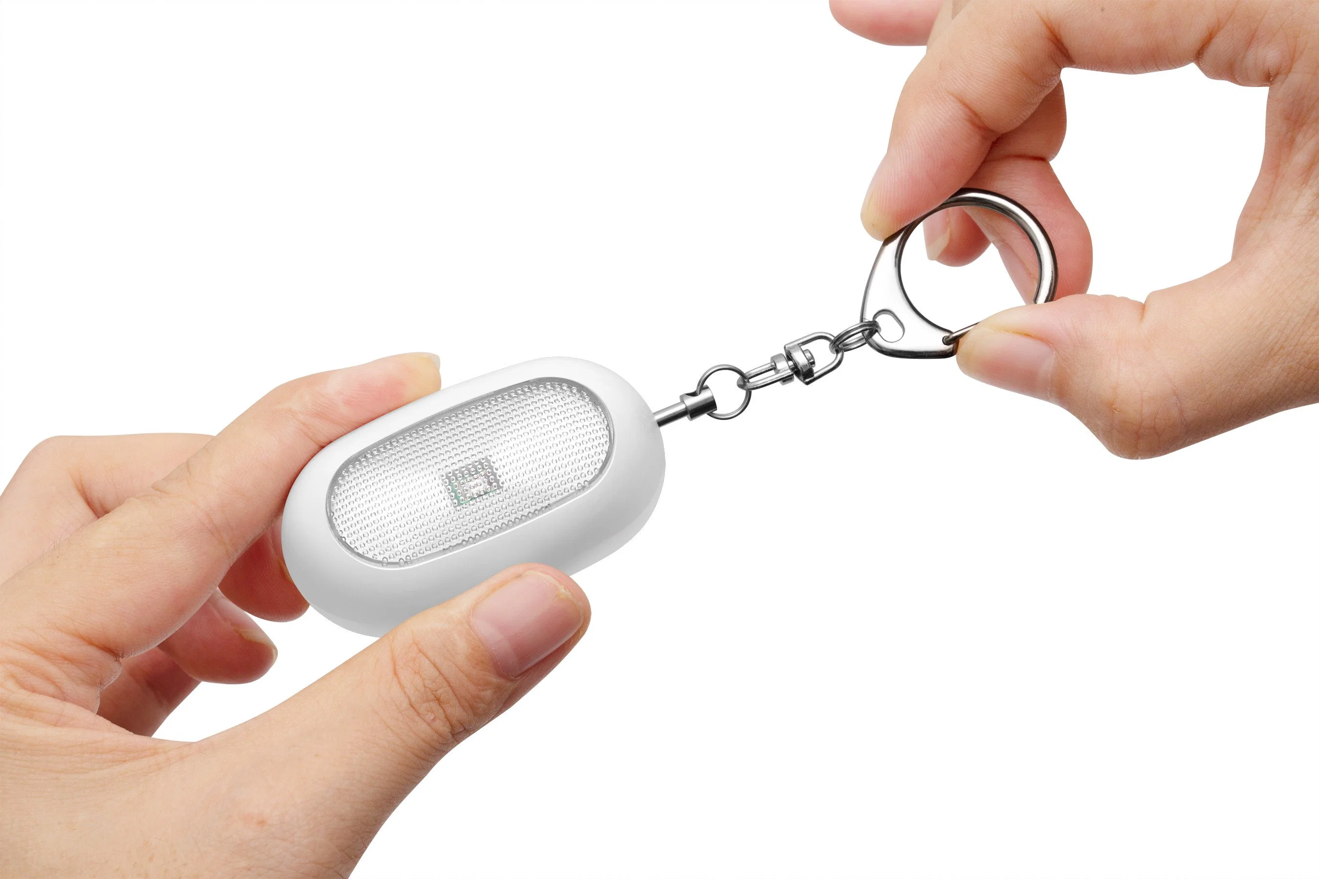 High Decibel Personal Alarm Security Keychain Alarm with Warning Light