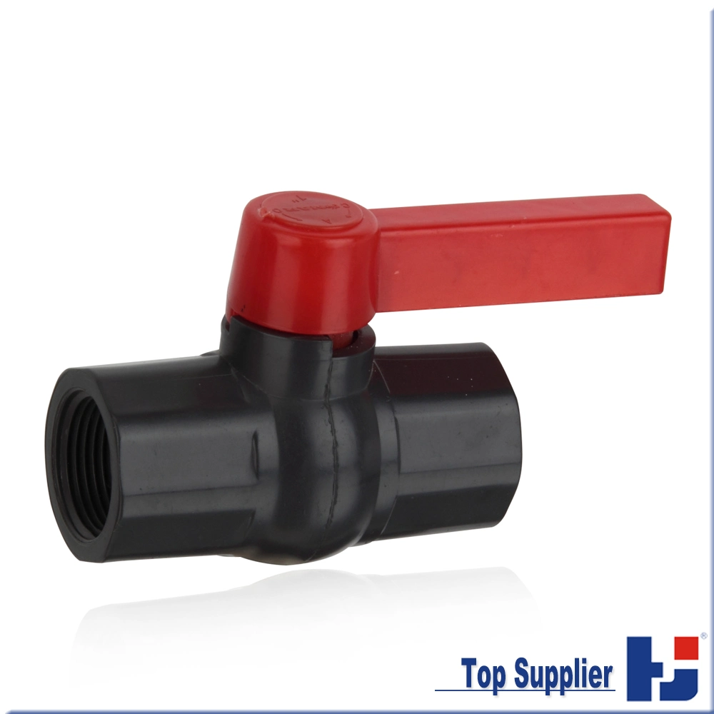 Plastic Pressure Pipe Tube Fittings Plastic Ball Valve Water Supply UPVC DIN Standard Octagonal Thread Ball Valve with Long Handle