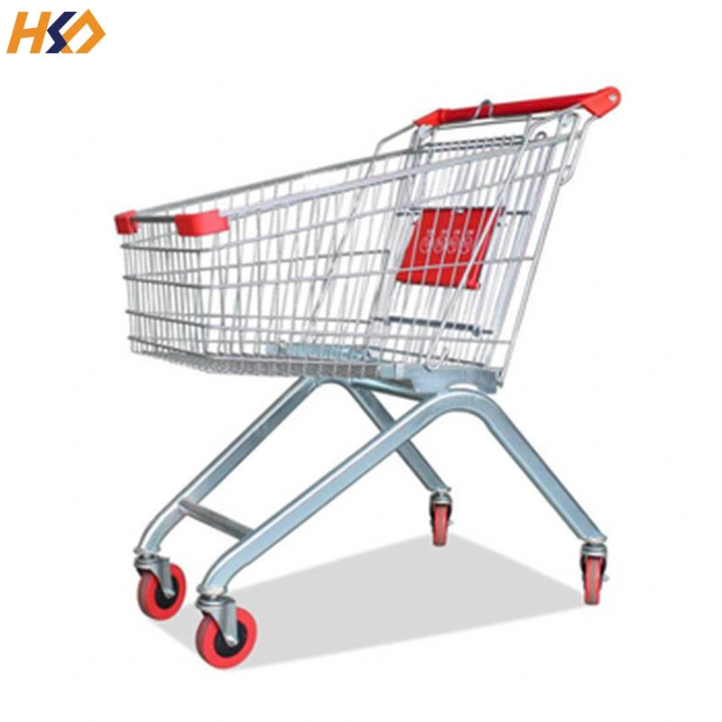 Factory Manufacturer Customized Hand Shopping Cart Metal Treolley Cart Handcart