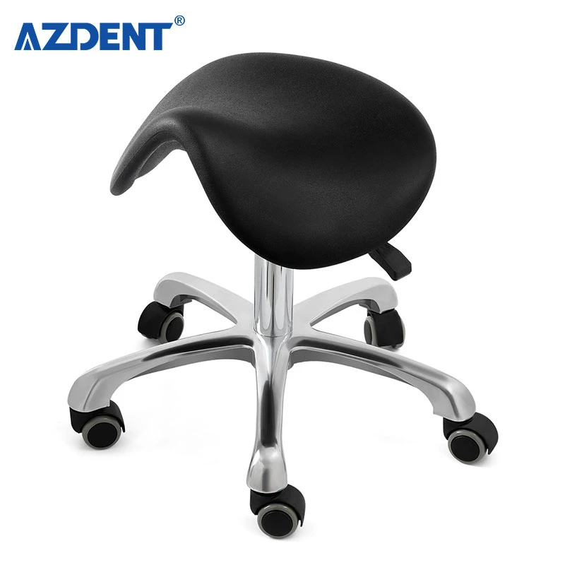 Dental Chairs Dental Clinic Massage Salon Saddle Stool Rolling Chair Ergonomics Adjustable Stool with Wheels