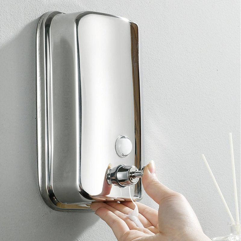 Stainless Steel Commercial Wall Mounted Soap Dispenser Pump Manual Foam Soap Dispenser