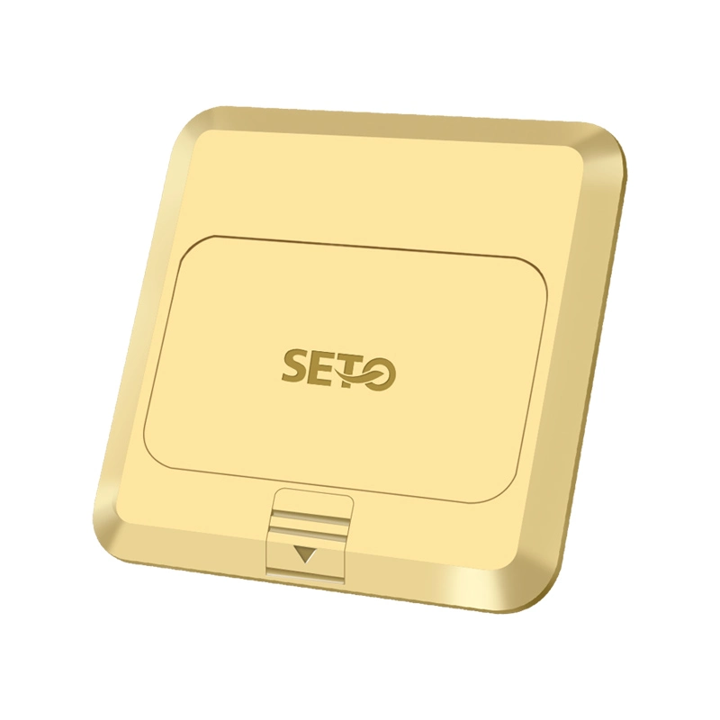 Seto 2-Bit Network Computer Cable 2-Port Copper Waterproof Pop-up Copper Floor Socket