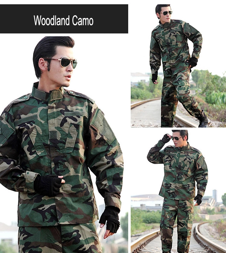 Soldiers Military Style Field Combat Dress Uniforms Woodland Camo Acu Army Style Uniform