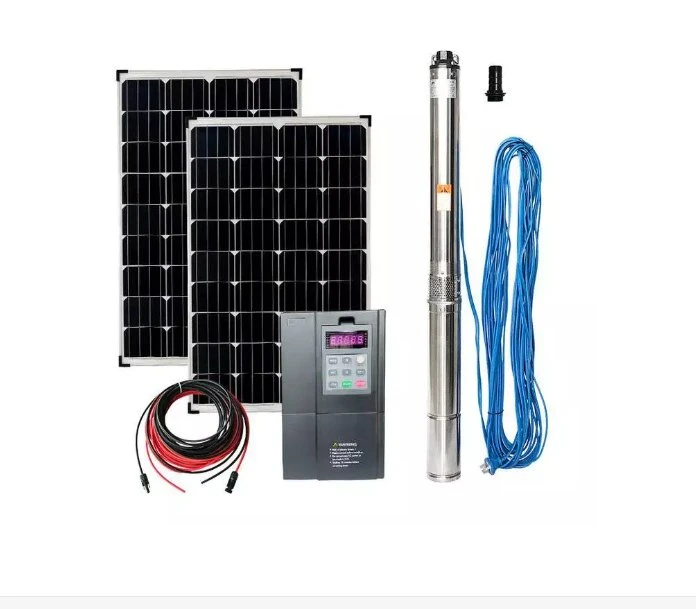 New Energy Solar Panels AC DC Submersible Deep Well Water Pump