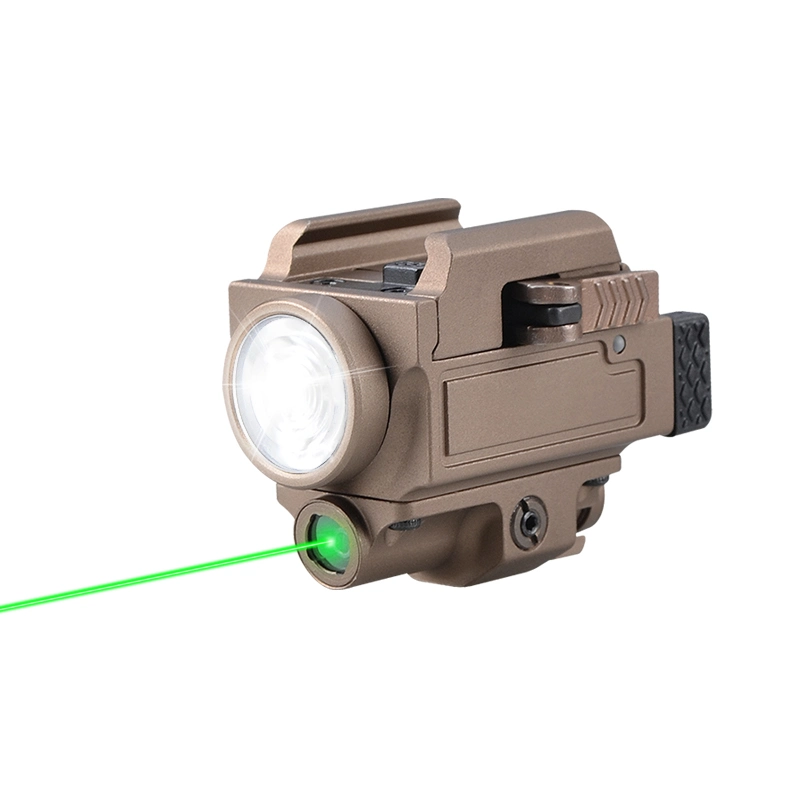 Sin logo 800lumen láser verde Usbtactical Dot Sight Linterna Combo