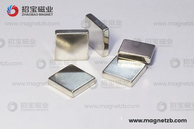 Permanent Strong Rare Earth Neodymium NdFeB Magnet Small Block Shape Magnet with Nickel Coating