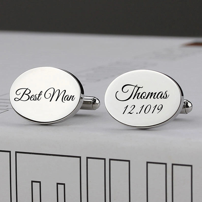 Wedding Custom Mens Cufflinks Fashion Garment Accessories Groomsmen Gift