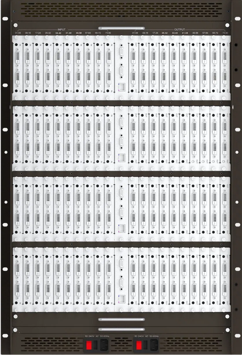 4K@60Hz hybride Matrice de commutation transparente Switcher Affichage sur le mur vidéo contrôleur modulaire