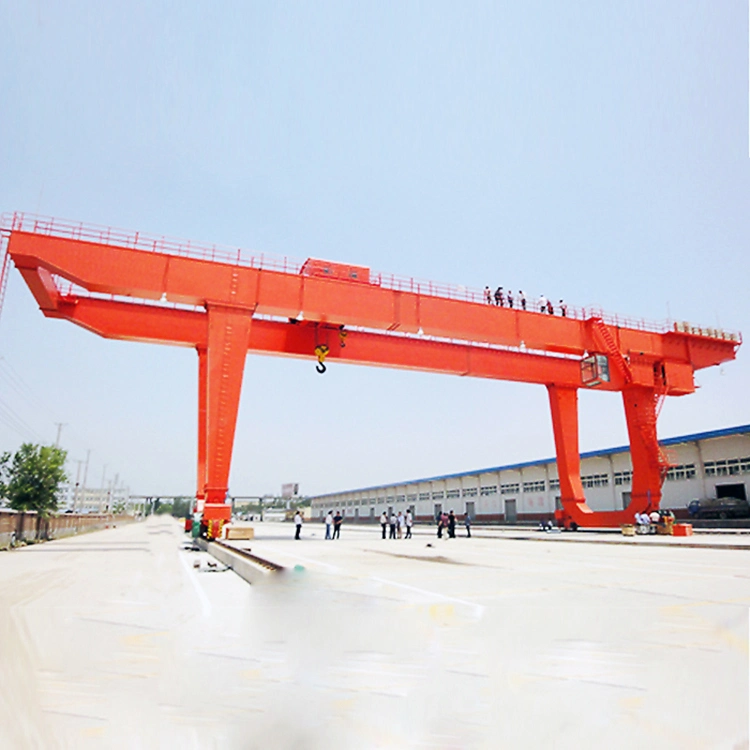 50t Heavy Duty Mg Type Cabin Control Box Type Double Girder Electrical Rail Traveling Gantry Crane