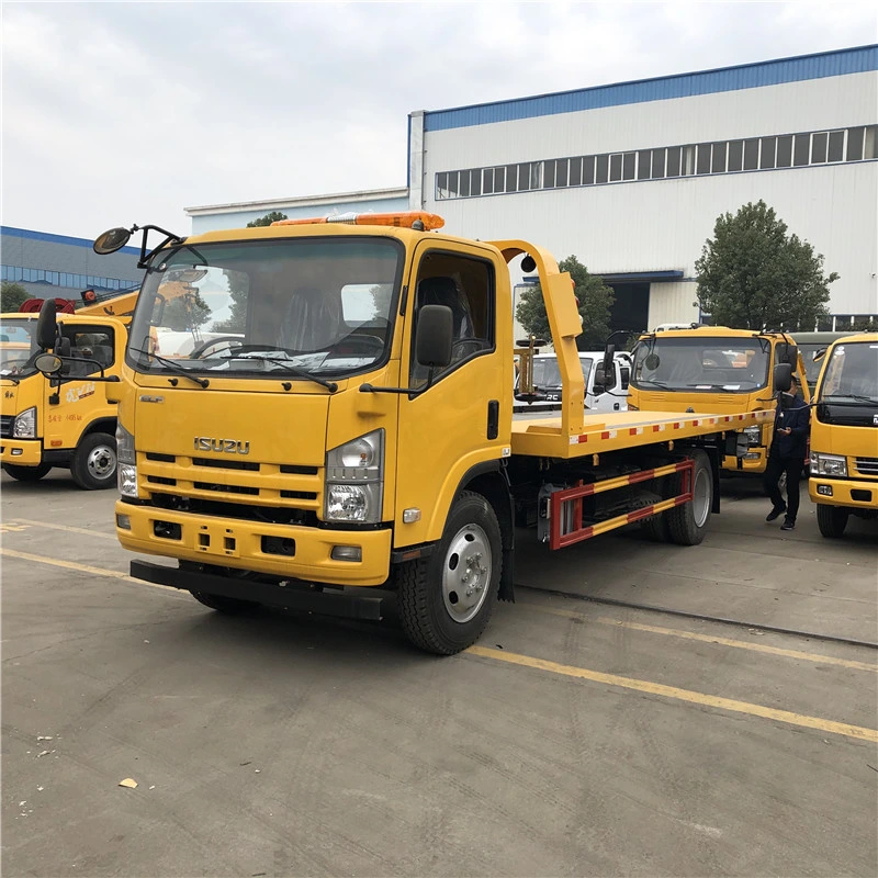 سيارة منصة متعددة الأغراض من Isuzu 700p 4X2 6 أطنان مرفاقة للسحب شاحنة سحب الحامل