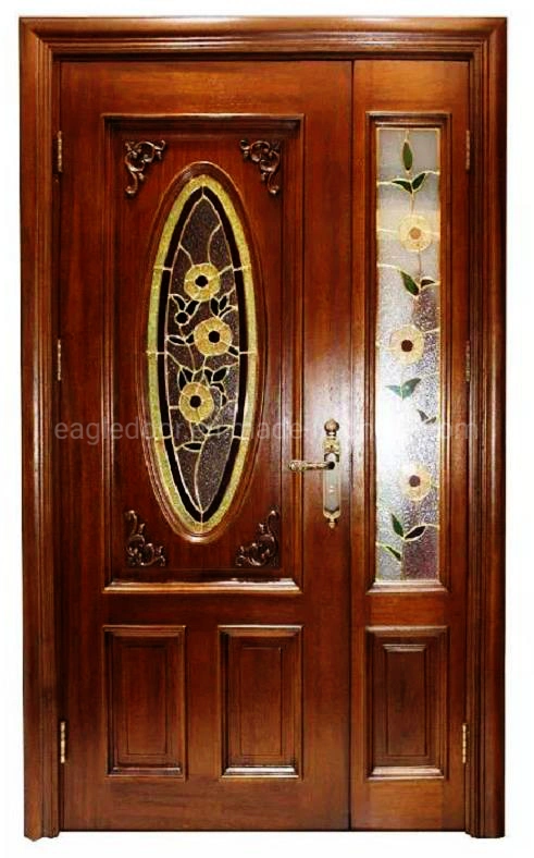 2020latest Design Golden Africa Design Bedroom Painting Veneer Wooden Door (EI-V004)