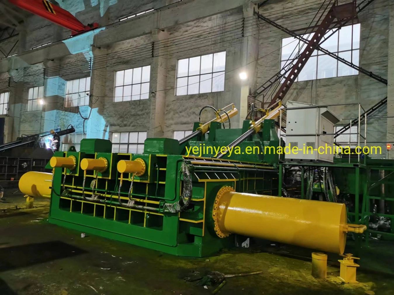 Automatic Hydraulic Metal Scrap Shavings Baling Machine Compressor