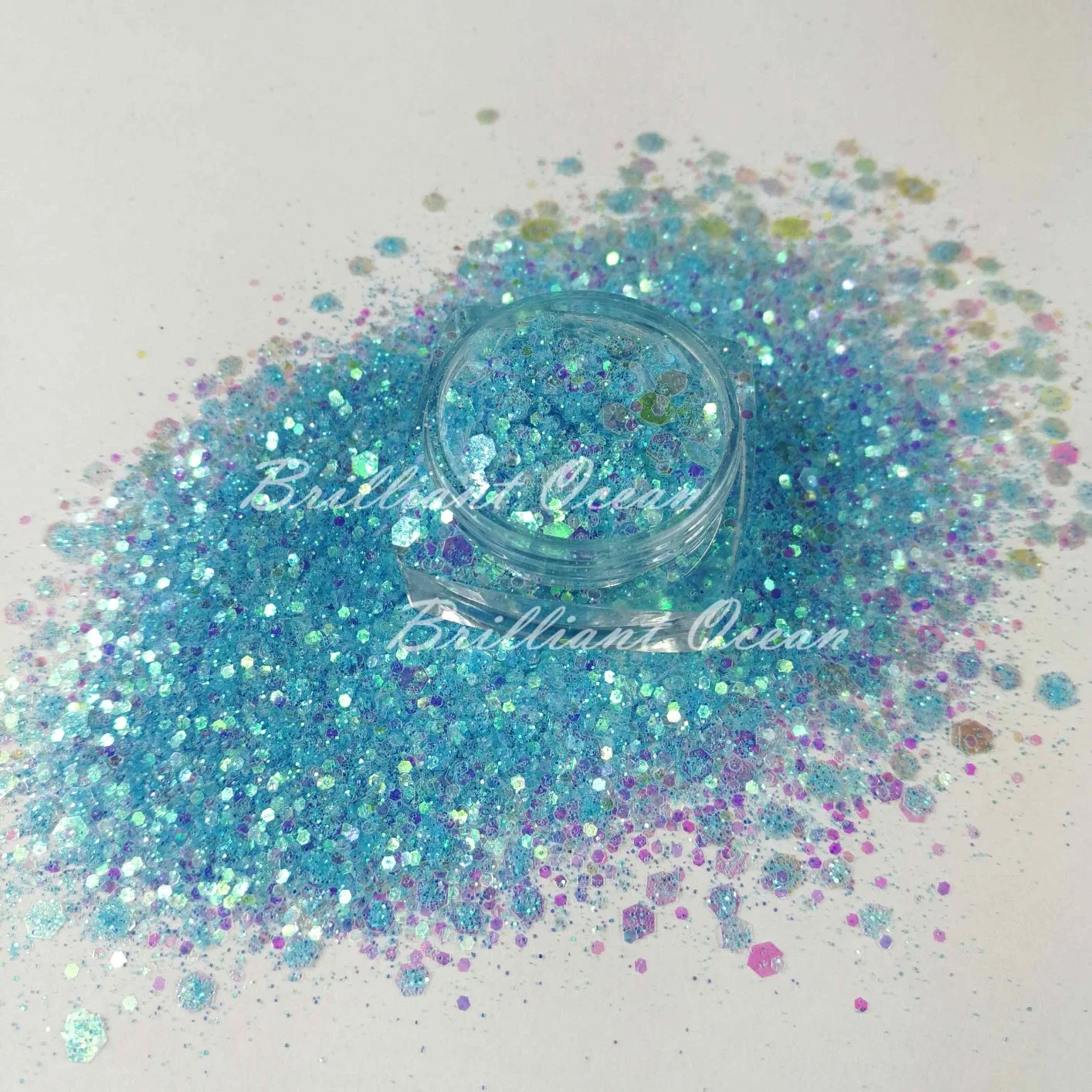 New Arrival Blue Series Glitter Powder Glitter for Nail Crafts Hair Art Decoration