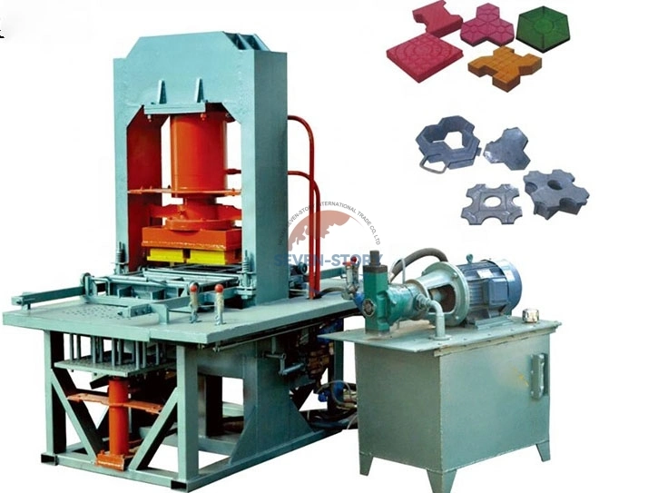 Interlocking Brick Maker - Manual Mobile Paver for High Density Non-Burning Bricks