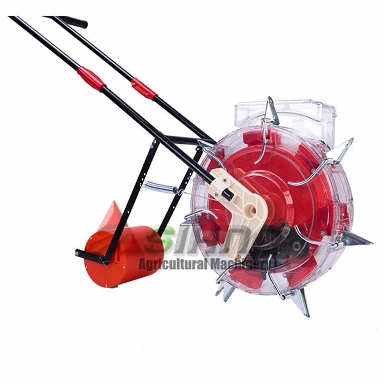 Double Barrel Seeder Drill Machine, Portable Manual Hand Corn Seeder