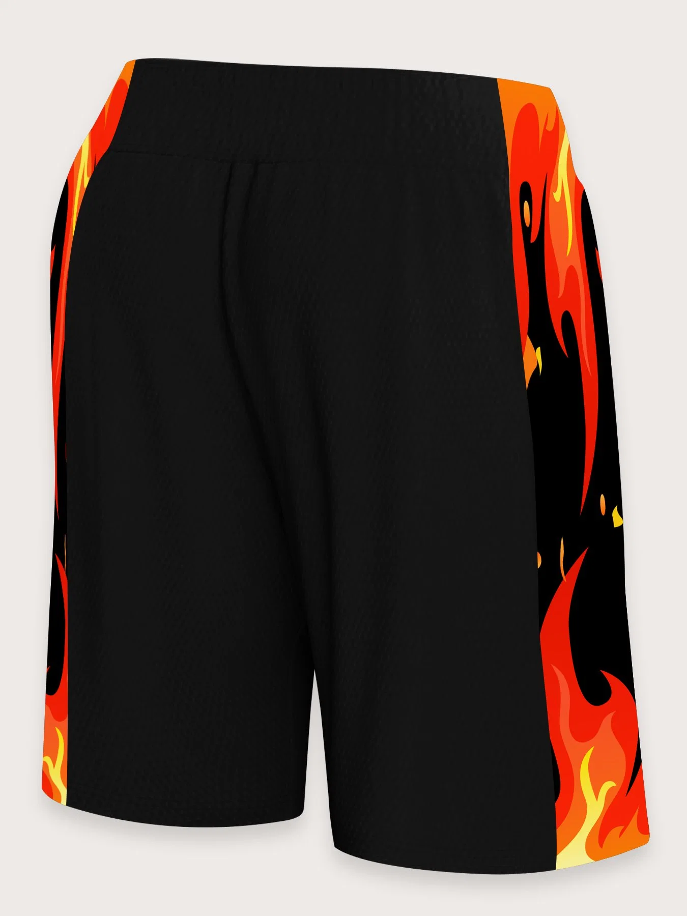 Usine en gros de pantalons de sport pour hommes à rayures surdimensionnés en 3 pièces, 100% polyester, impression par sublimation thermique, shorts amples pour hommes.