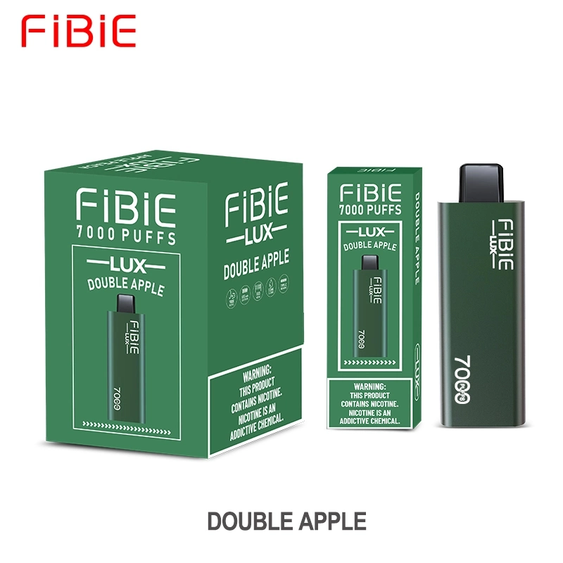 شاحن محمول لآلة تثبيت Factcory Supply Fibie Lux E-Cig 7000 Puts Bar علبة قابلة للتفتيت من القردة الإلكترونية السجائر ميني vape