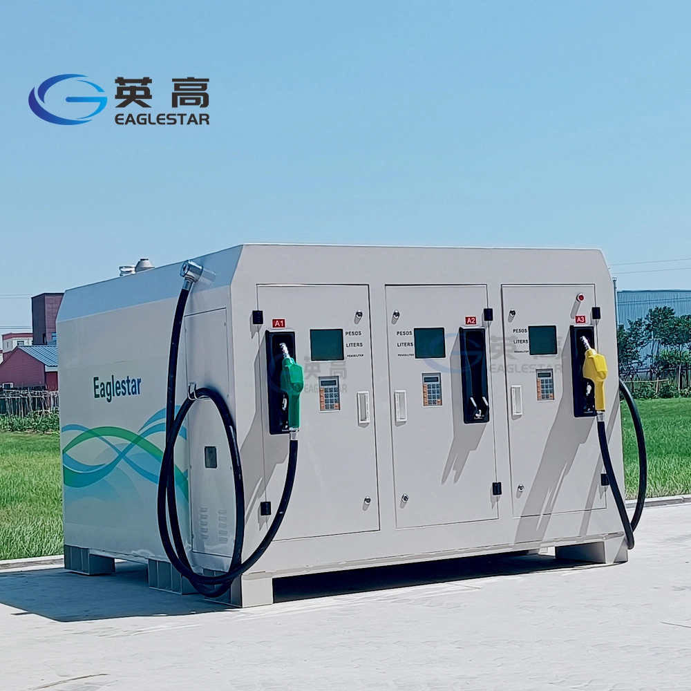 High quality/High cost performance  Fuel Dispenser with 1, 2, 3 Compartments Portable Mini Skid Gas Station