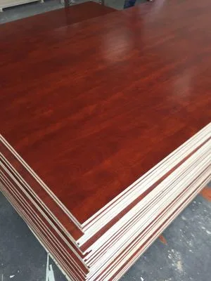 1220X2440X18mm Melamine Faced Plywood Boards for Furniture with Various Designs and Colors
