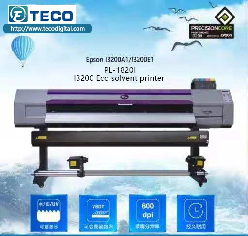 Impresora de inyección de tinta de la cabeza de 1,8 m i3200 Máquina de impresión Plotter Digital