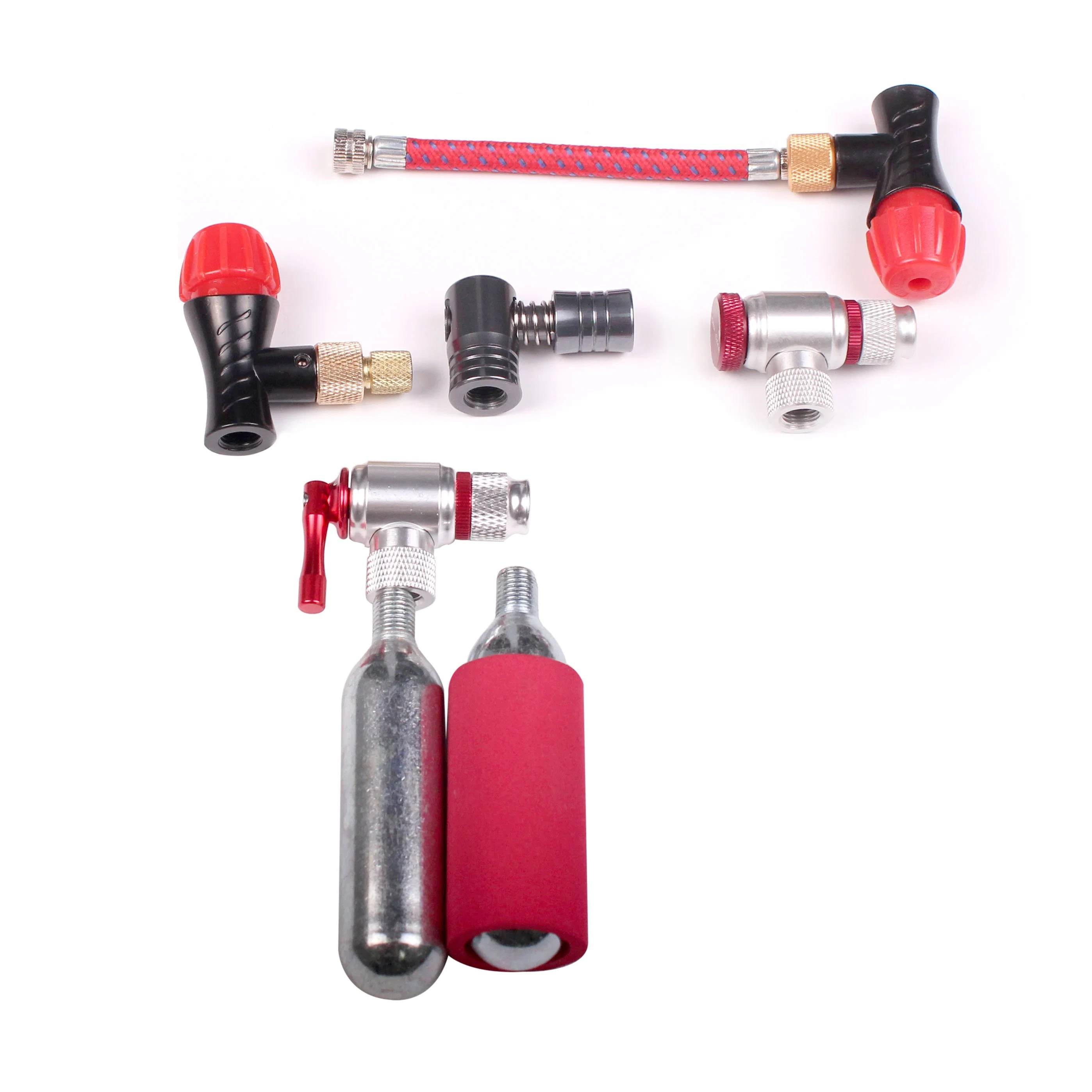 Bicycle Tire Pump CO2 Inflator Mini Bike Tyre Pump Valve Head for Bike Cycling