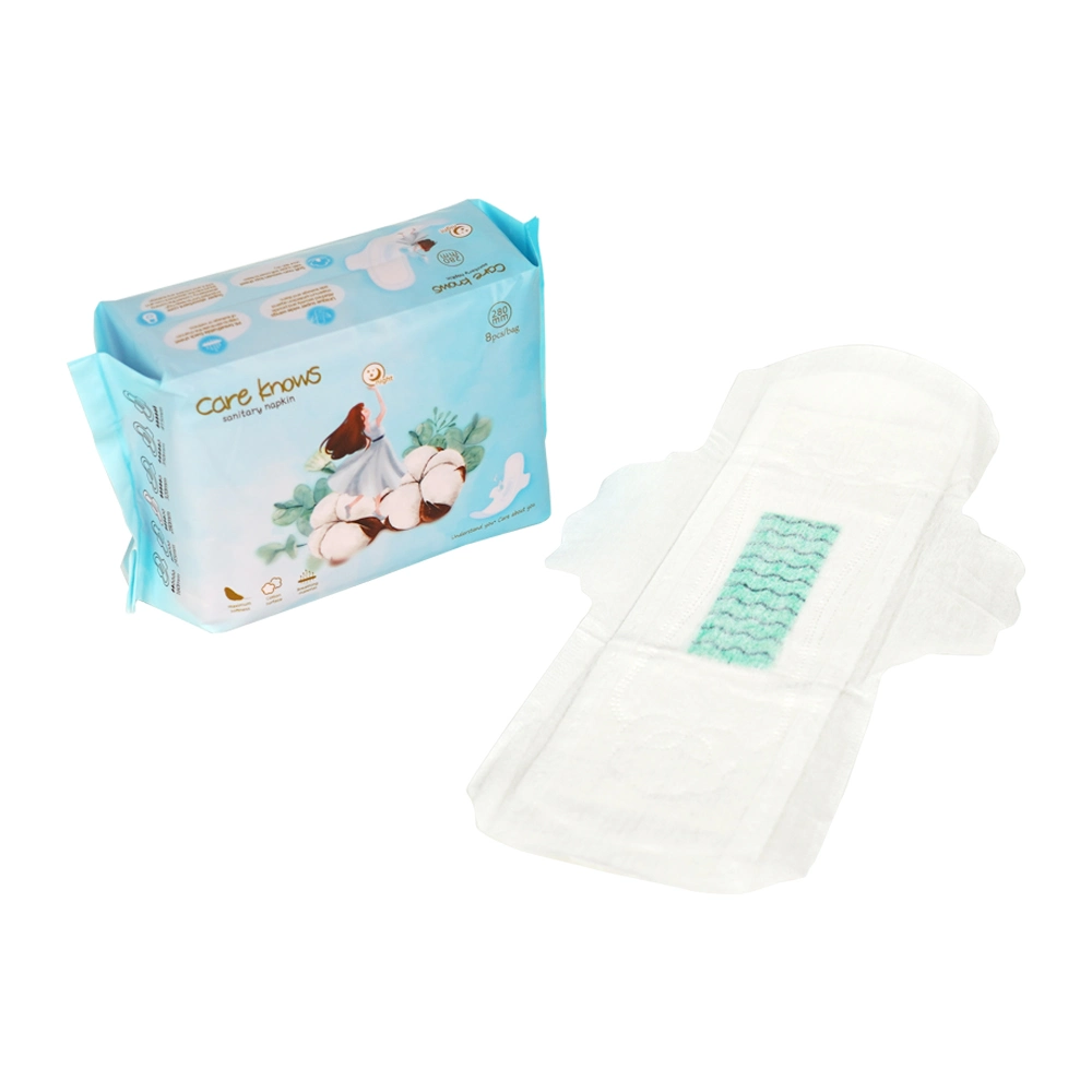 Day Time Use Disposable 245mm Lady Sanitary Pad with Anion Chip