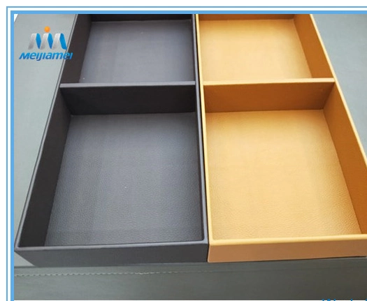 Personalized MDF PU Velvet Drawer Storage Organizer for Closet Drawers