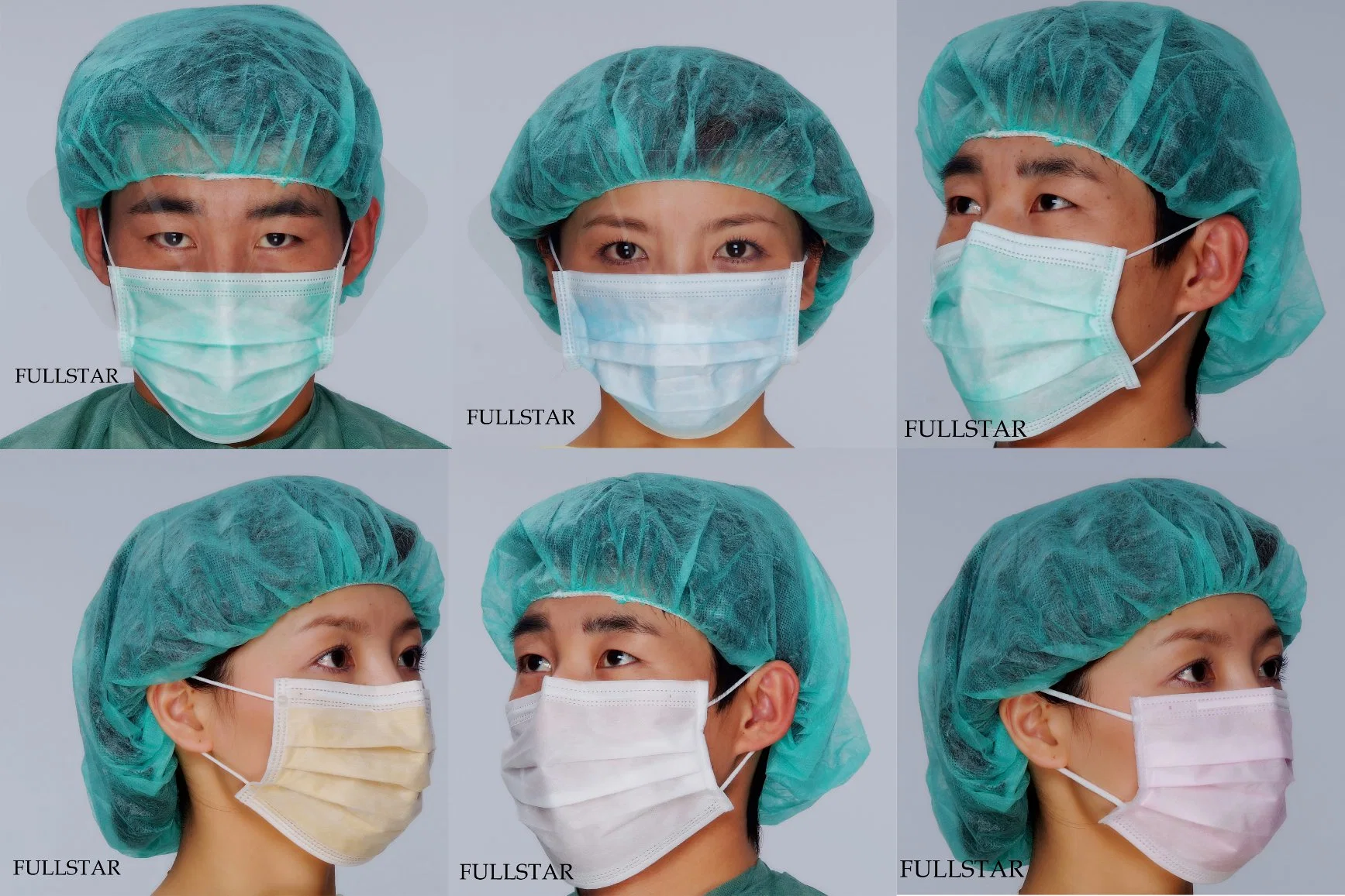 Disposable Non-Woven Face Mask with Head Elastic Easy Tie