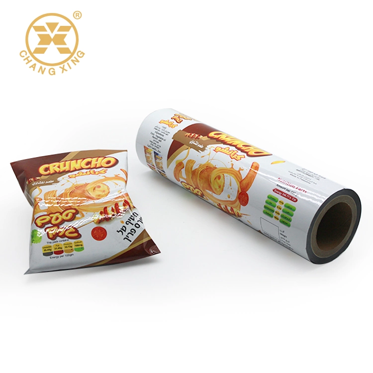 Customized Auto Plastic Packaging Film Potato Chips Packaging Roll Film