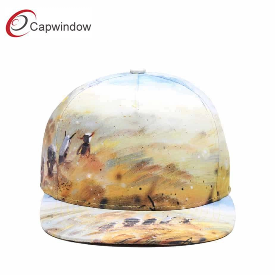 Manufacturer Custom Colorful Sublimation Printing Logo Snapback Cap