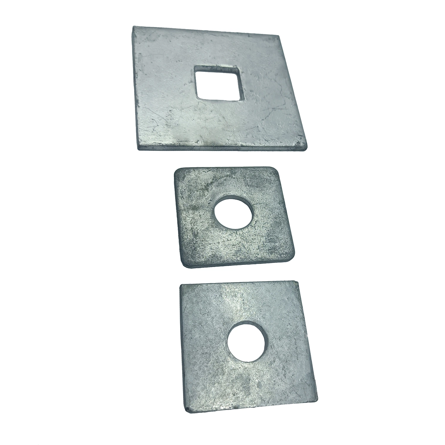 Carbon Steel Stainless Galvanized Flat Square Washers with Round Hole