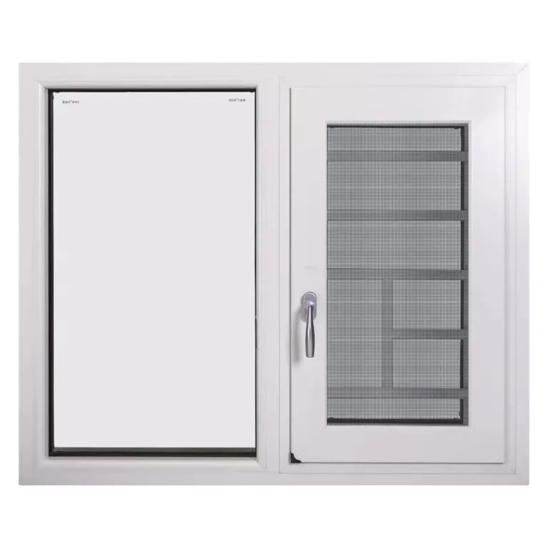 Best UPVC PVC French Vinyl Crank 3X4 Double Pull up Casement Windows