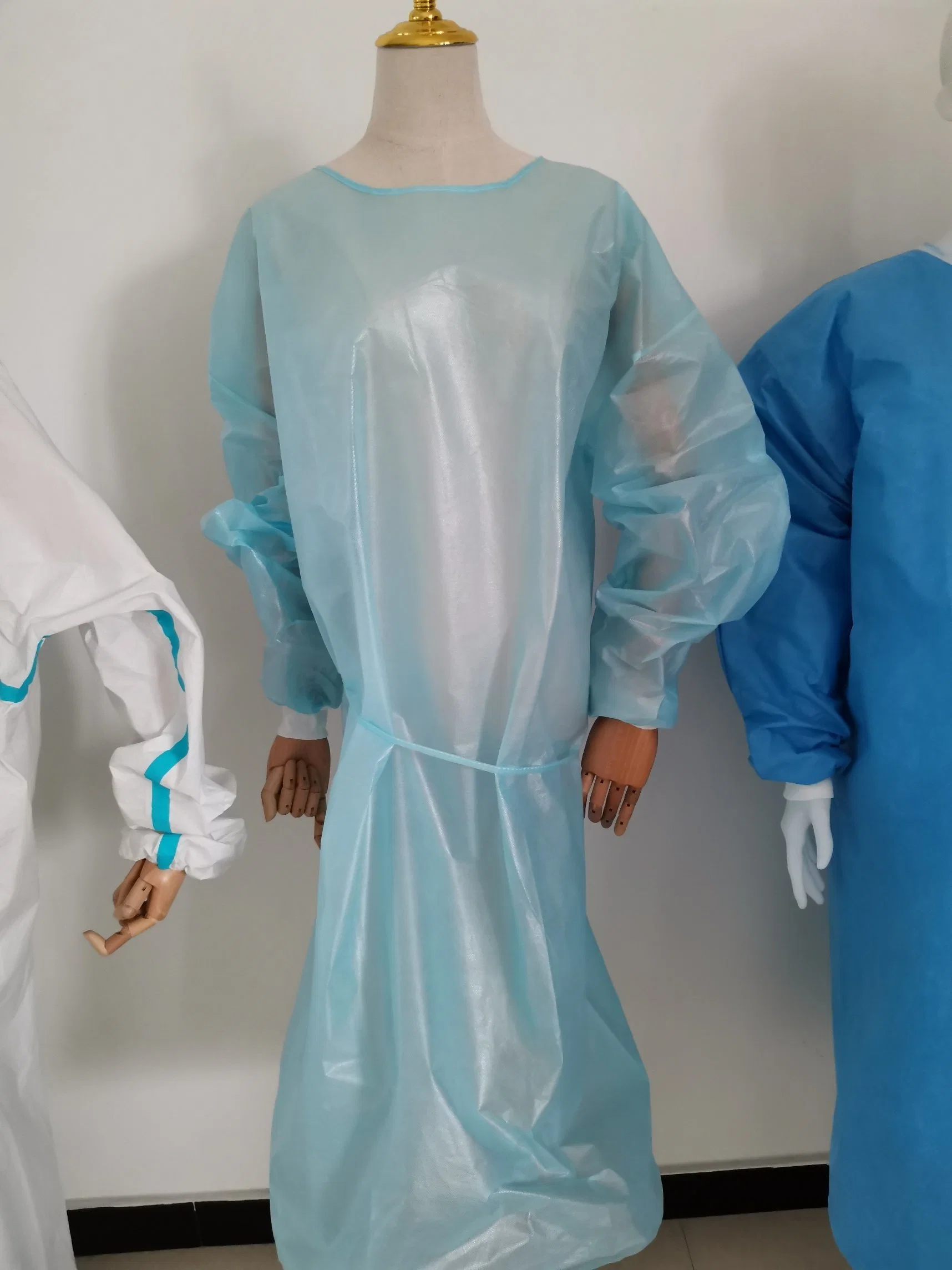 Desechable SMS PE PP Reinforced Surgical Gown Disposable Medical Gown Operating Clothes