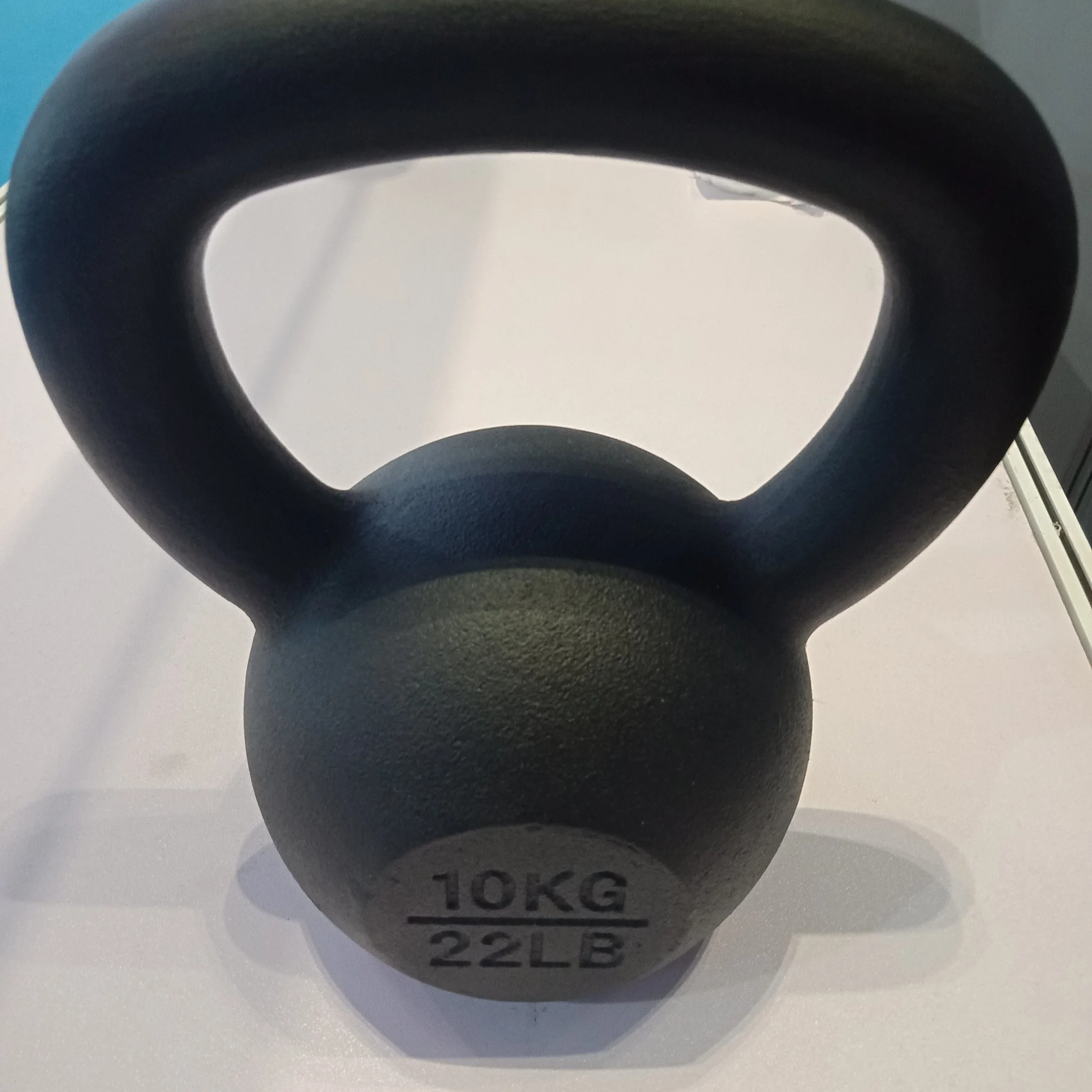 Gym Equipment Matt Black Powered Coated Kettlebell