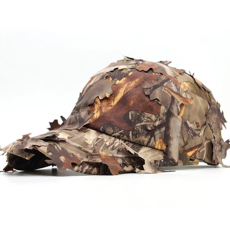 Camouflage Duck Cap Outdoor Hunting Sports Cap Leaf Bionic Cap Military Hats Army Cap