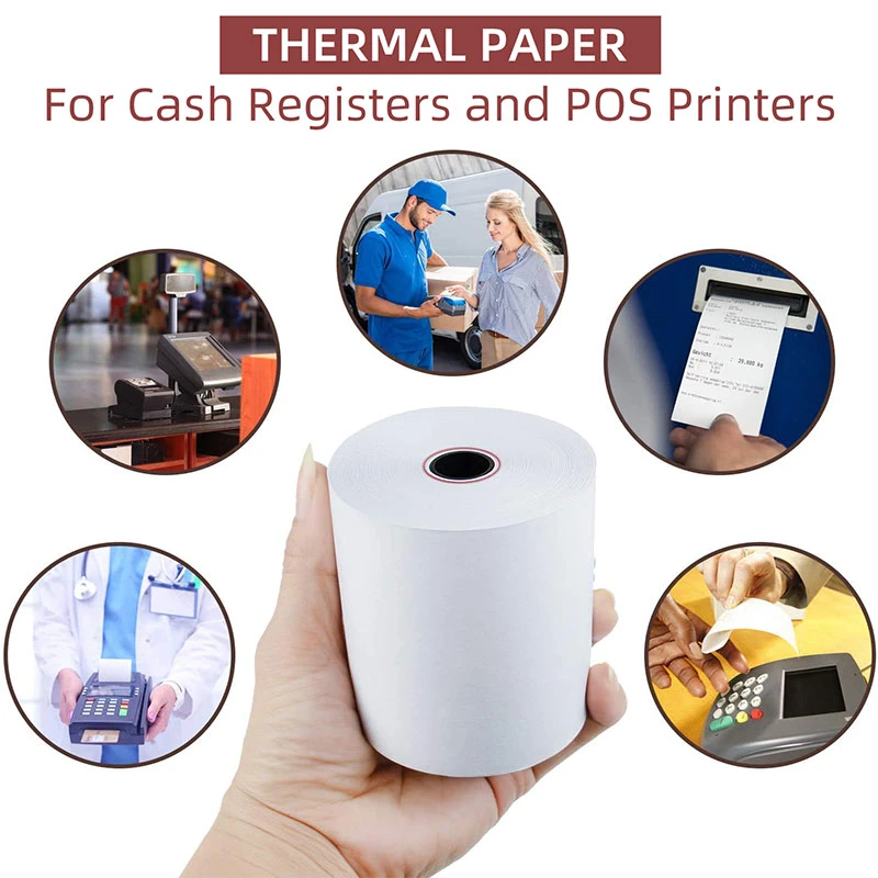 BPA Free Thermal Paper Printer Register Rolls Thermal Paper Tape 80*80mm