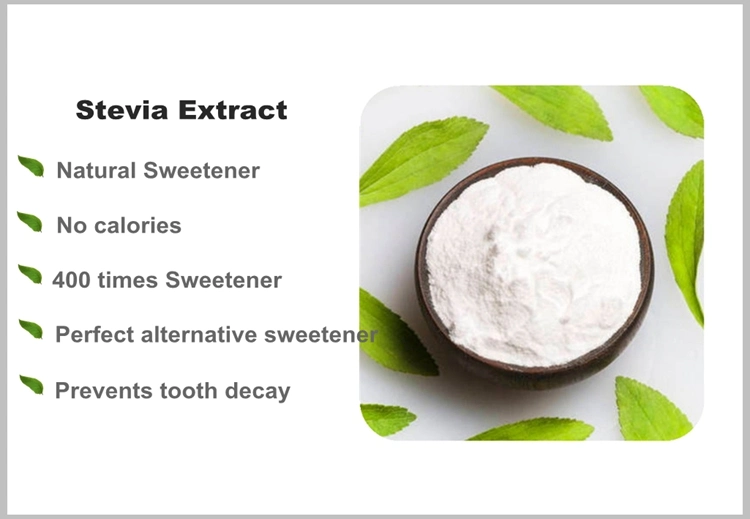 Pure Natural Food Grade Sweetener Stevia Extract Powder Sg95 Ra40 CAS 57817-89-7