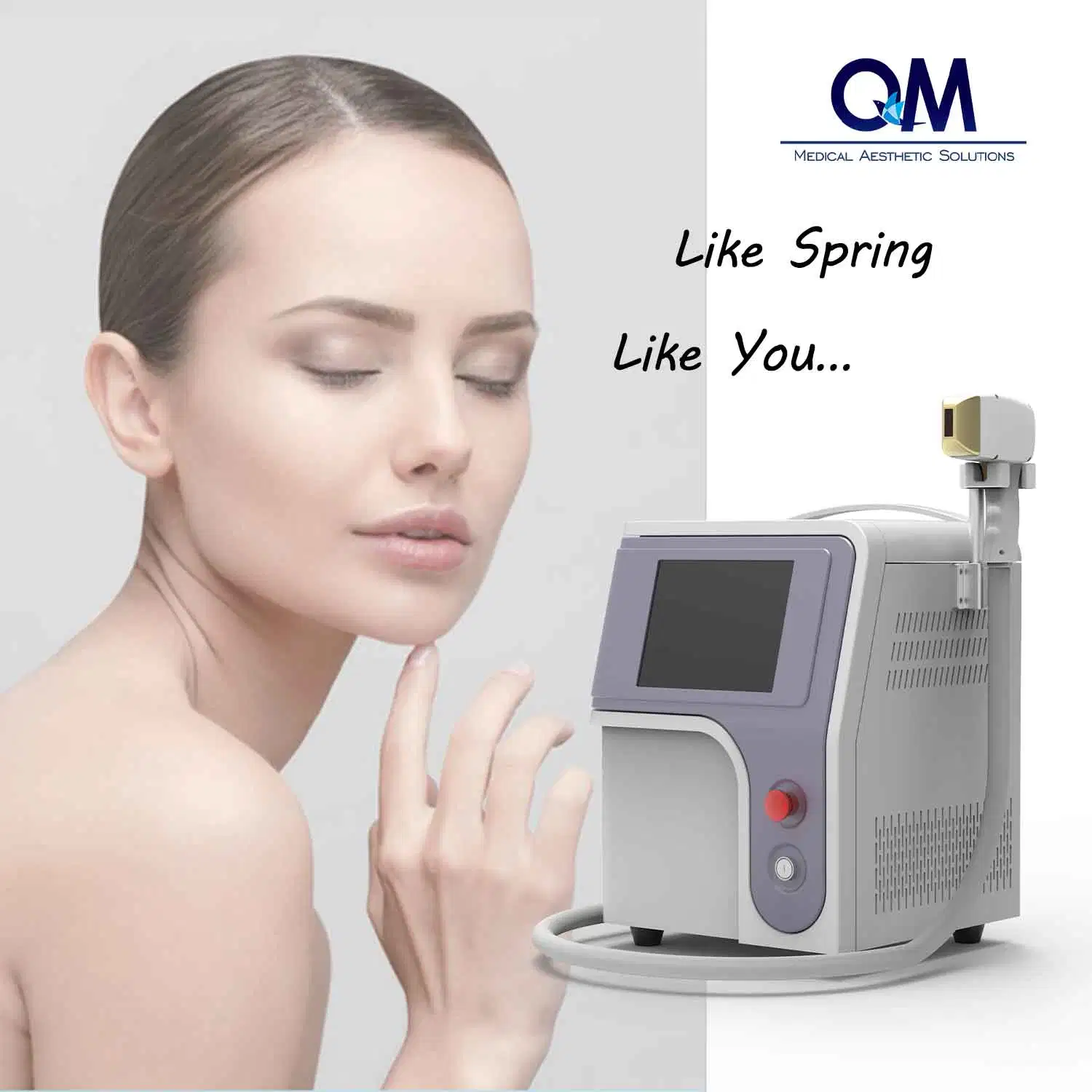 Qmlaser Triple longueurs d'onde 755nm+808nm+1064nm Diode laser cheveux système