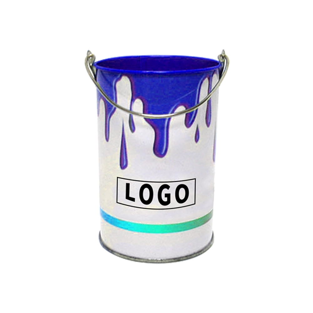 Custom Printing Tinplate Barrel Packs Metal Bucket Container Food Grade Tin Bucket Popcomn for Agriculture Storage