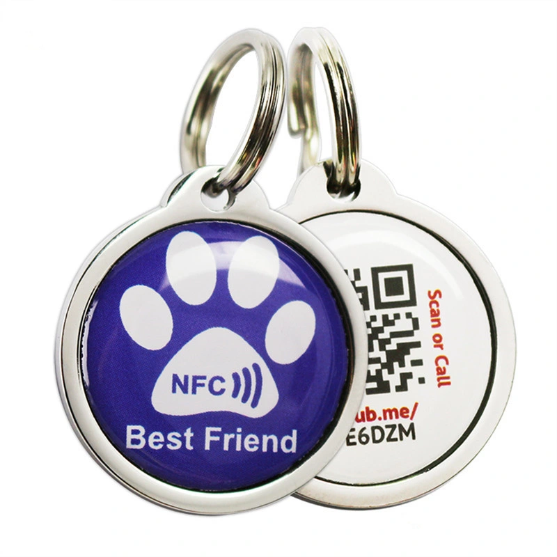 125kHz 13.56MHz NFC Plastic RFID Epoxy Tag for Pet Tracking