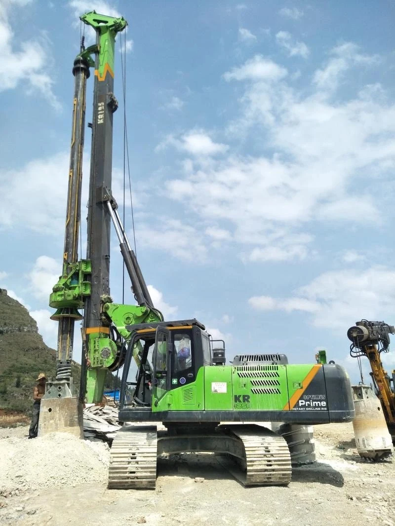 Hydraulic Rotary Drilling Rig Piling Equipment Construction Drilling Machine Rock Drill Kr125