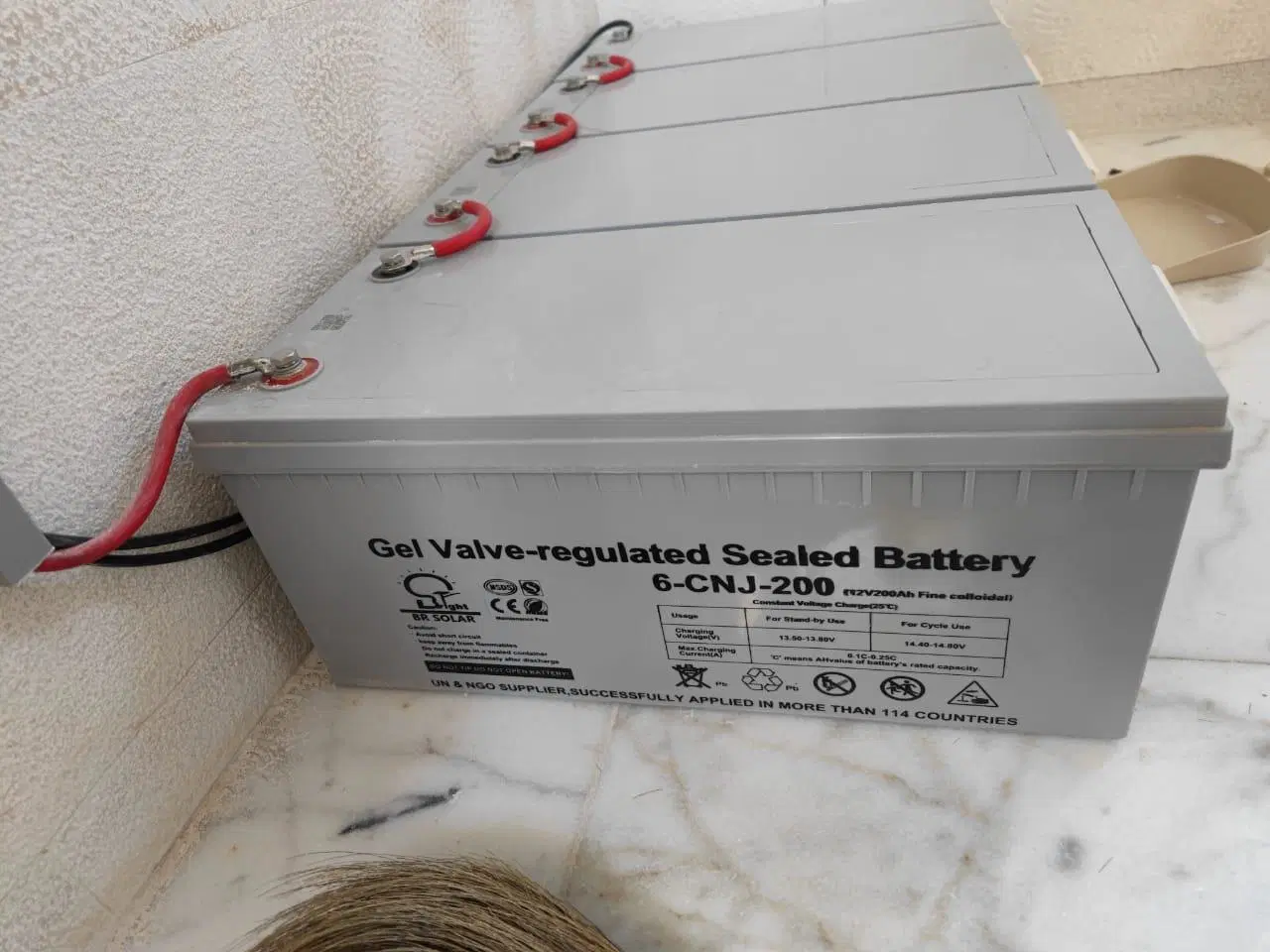 Long Cycle Life 12V 200ah Solar Battery 100ah 150ah 180ah Lead Acid Rechargeable Gel Battery