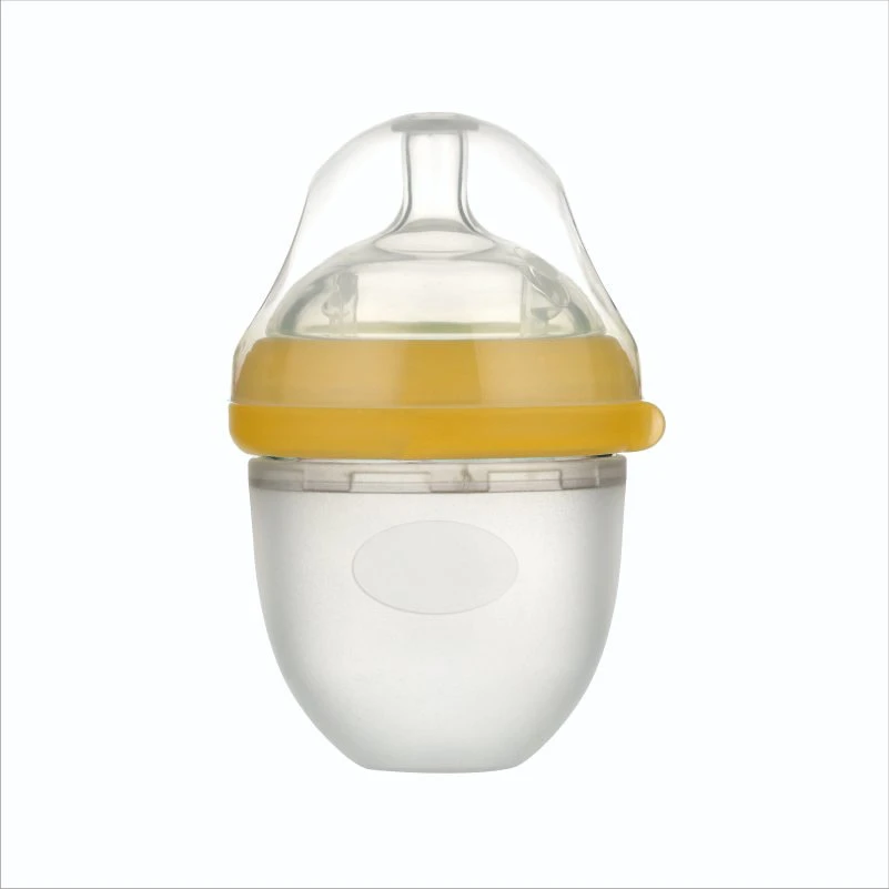 120ml/220ml Ultra Wide Neck Silicone Baby Feeding Bottle