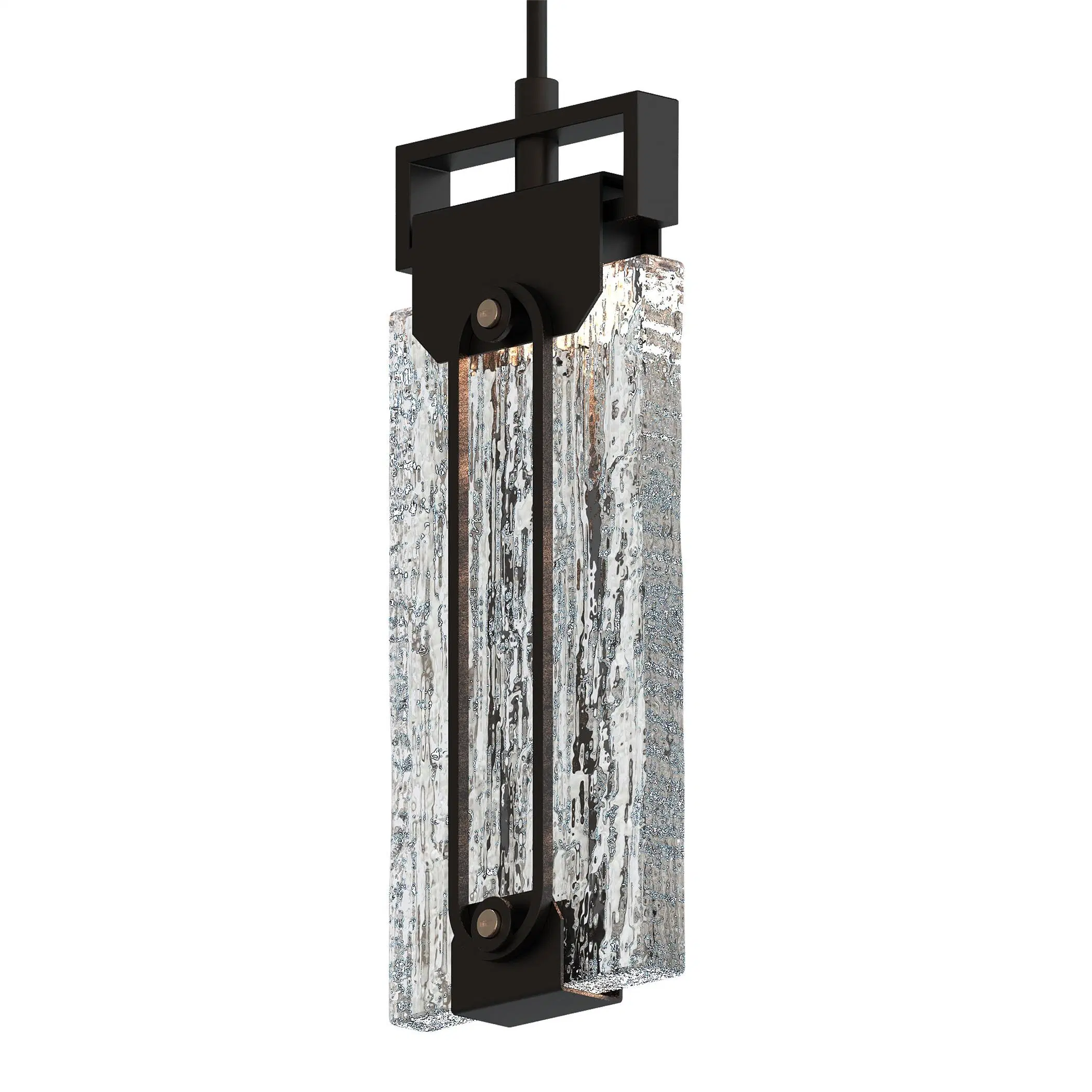 1 Lite LED Black Pendant Light with Crystal (TH2023-029-1P)