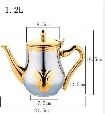 Factory Customized Stainless Steel Teakettle Coffee Tea Pot with Color Plating China Supplier